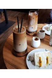 Ahşap Fincan Ve Bardak Altlığı Kahve Altı Oval Tekli thumbnail 5