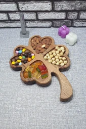 Ahşap Kayın Çerezlik-kahvaltılık Ve Servis- Sunum Tabağı Kz1042 - 3