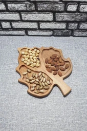 Ahşap Kayın Çerezlik-kahvaltılık Ve Servis- Sunum Tabağı Kz1022 - 4