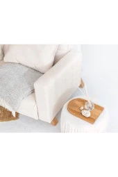 Boho Ahşap Gökkuşağı Sunum Tepsisi Ve Takılık - 2