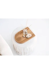 Boho Ahşap Gökkuşağı Sunum Tepsisi Ve Takılık - 5