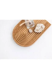 Boho Ahşap Gökkuşağı Sunum Tepsisi Ve Takılık - 3