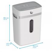 HP OneShred 12CC Evrak İmha Makinesi / Kağıt Kırpma Makinesi - Çapraz kesim- 4mm x 35mm-23lt - 4