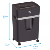 HP Pro Shredder 10MC Evrak İmha Makinesi/Kağıt Kırpma Makinesi - Mikro kesim-2x15mm-20lt - 4