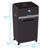 HP Pro Shredder 24CC Evrak İmha Makinesi/Kağıt Kırpma Makinesi - Çapraz/Parçacık kesim-4x35mm-30lt - 4
