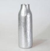Crearthome Dekoratif Athena Küçük Vazo Gümüş 21 cm SAKS 151GMS72RS - 1