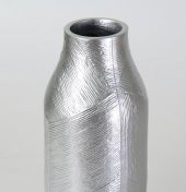 Crearthome Dekoratif Athena Büyük Vazo Gümüş 28 cm SAKS 151GMS71RS - 2