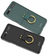 Galaxy Z Flip Kılıf Zore Flip Ring Kıpta Kapak - 11