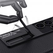 Galaxy S22 Ultra Kılıf Zore Kıpta Standlı Kapak - 4