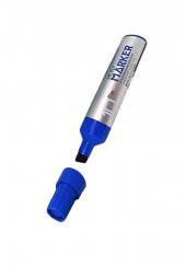 Permanent Markör Marker Kesik Uçlu Koli Kalemi Mavi 10 mm Çuval Kalemi Silinmez 1 Adet - 2