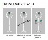 Zore F-539A Işıklı Telefon Tutucu Ring Light - 9