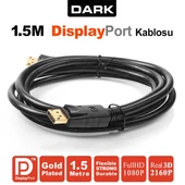 Dark FHD DisplayPort Kablo (1.5m) - 1