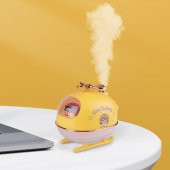 Sevimli Pilot Ördek Tasarımlı Ultrasonik Gece Lambası ve Difüzörlü Nemlendirici Buhar Makinesi - 3