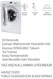 DEKOMİS SİYAH BEYAZ HALI BEŞİKTAŞ HALISI-BJK-DOT-HP-670 40 x 60 - 2