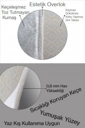 DEKOMİS SİYAH BEYAZ HALI BEŞİKTAŞ HALISI-BJK-DOT-HP-670 40 x 60 - 3