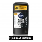 NIVEA STICK ERKEK BLACK WHITE  INVISIBLE ORIGINAL 50 ML - 1