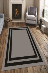 Dekomis Yıkanabilir Halı Kaymaz Tabanlı Dekoratif Halı Modern Desen-DOT-HS-388 40 x 60 - 1