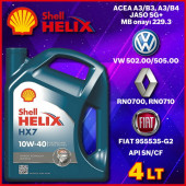 Shell Helix HX7 10W-40 Sentetik Motor Yağı 4 L - 1