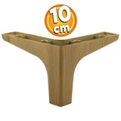 Sedef Mobilya Kanepe Sehpa Tv Ünitesi Baza Koltuk Ayağı Ahşap Desenli Açık Ceviz Renk 10 Cm Ayakları thumbnail 1