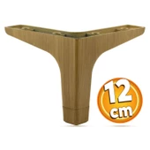 Sedef Mobilya Kanepe Sehpa Tv Ünitesi Baza Koltuk Ayağı Ahşap Desenli Açık Ceviz Renk 12 Cm Ayakları thumbnail 1