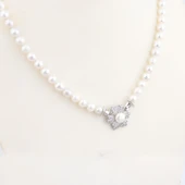 Pigado 925 Ayar Gümüş Gerçek İnci Kolye Gerdanlık thumbnail 5