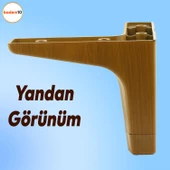 Sedef Mobilya Kanepe Sehpa Tv Ünitesi Baza Koltuk Ayağı Ahşap Desenli Koyu Ceviz Renk 12 Cm Ayakları thumbnail 5