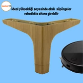 Sedef Mobilya Kanepe Sehpa Tv Ünitesi Baza Koltuk Ayağı Ahşap Desenli Koyu Ceviz Renk 12 Cm Ayakları thumbnail 2