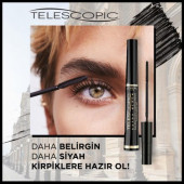 L'Oreal Paris Telescopic Carbon Extra Black Maskara - Siyah - 2