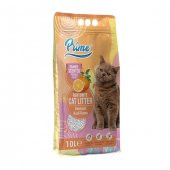 Prime Bentonit Portakal Kokulu Topaklaşan KALIN Kedi Kumu 10 Lt - 1