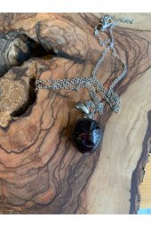 Lal Kırmızı Garnet Kolye - 1