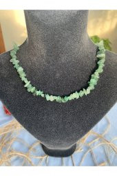 Aventurin Taşı Kırık Doğaltaş Kolye - 1