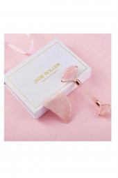 Roller Pempe Kuvars Taşı Masaj Roller Ve Gua Sha Guasha Yüz Bakım Taşı 2 Li Set - 1