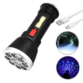 Ayt Powermaster CL-W09 Ledli Mini Disko Toplu Şarjlı El Feneri Işıldak Aydınlatma - 7