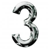 Posta Kutusu Yapışkanlı Rakam Metal Kapı Numarası No:3 - 1