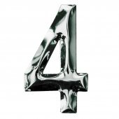 Posta Kutusu Yapışkanlı Rakam Metal Kapı Numarası No:4 - 1