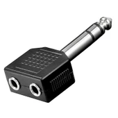6.3 MM STEREO ERKEK/3.5 MM STEREOX2 DİŞİ ÇEVİRİCİ JACK - 2