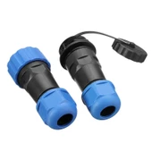 SD20 SU GEÇİRMEZ TEK PİNLİ ERKEK-DİŞİ 20 MM DÜZ KABLO KONNEKTÖR - 5