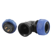 SD28 SU GEÇİRMEZ 2 PİN 28 MM YUVARLAK KONNEKTÖR (90 DERECE DİRSEK) - 5