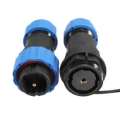 SD20 SU GEÇİRMEZ TEK PİNLİ ERKEK-DİŞİ 20 MM DÜZ KABLO KONNEKTÖR - 7