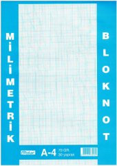 Milimetrik Teknik Resim Bloknot A4 Mavi 30 Yaprak - 1