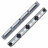 POWERMASTER PM-12231 24 PORT UTP CAT6 PATCH PANEL * S-LINK SL-P624 - 1