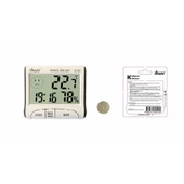 Diwu DC102 İç Mekan Termometre Nem Ölçer Saat - 8