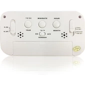 Diwu Optik Masaüstü Saat Takvim Termometre Beyaz - 4