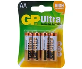 GP 15AU-2U4 Alkalin Kalem Pil 4 lü AA Kalem Pil - 1