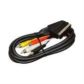 Ayt Scart 4 Rca 10 Metre Kablo Eski Tip Tüplü Tv Uydu Cihazı Vcd Dvd Görüntü Kablosu - 3