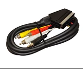 Ayt Scart 4 Rca 10 Metre Kablo Eski Tip Tüplü Tv Uydu Cihazı Vcd Dvd Görüntü Kablosu - 1