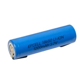 Ayt Efcell 18650 3.7 Volt 1200 mAh Li-iOn Başlıksız Puntalı Mavi Pil - 2