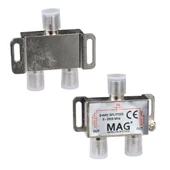 MAG 1 İn 2 Splitter 5-2500 Mhz Bölücü Tv Anten Çoklayıcı 1 Giriş 6 Çıkış Dağıtıcı - 5