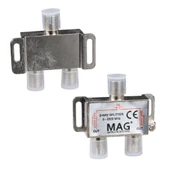 MAG 1 İn 2 Splitter 5-2500 Mhz Bölücü Tv Anten Çoklayıcı 1 Giriş 6 Çıkış Dağıtıcı - 8