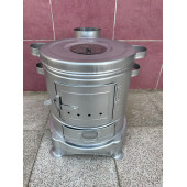 Kamp Sobası Piknik Mangalı Telli 32 Cm Çapında Yemek Sobası - 1